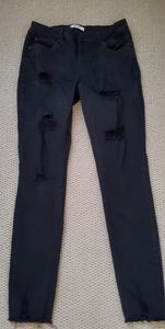 Refuge black distressed highwaisted jeans